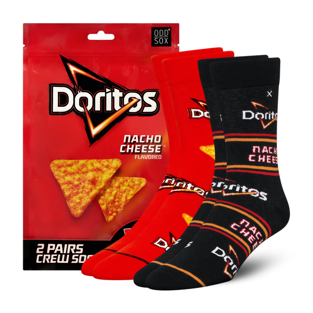 ODD SOX - ODDMART Doritos Nacho Cheese Crew Socks 2-Pack