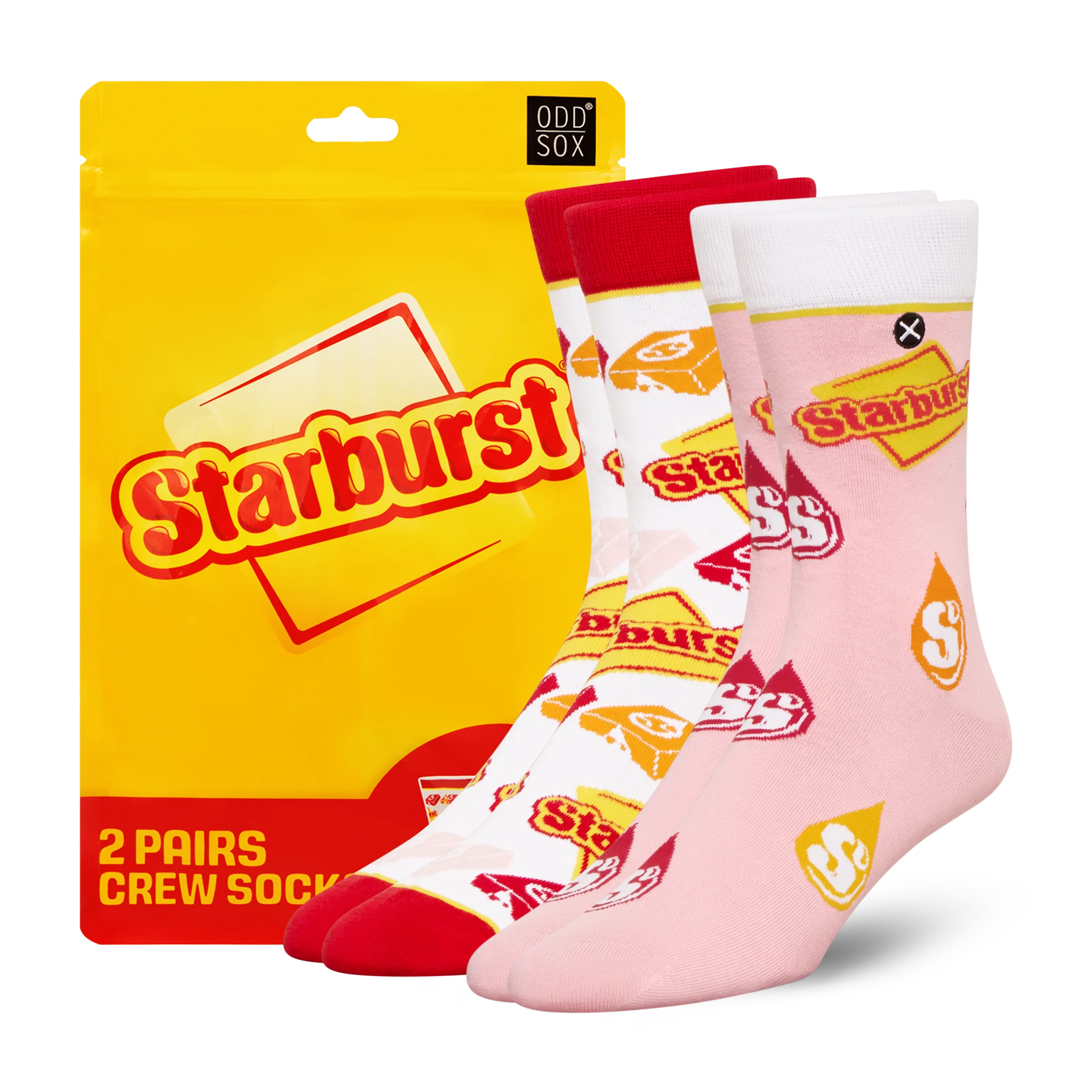 ODD SOX - ODDMART Starburst Crew Socks 2-Pack
