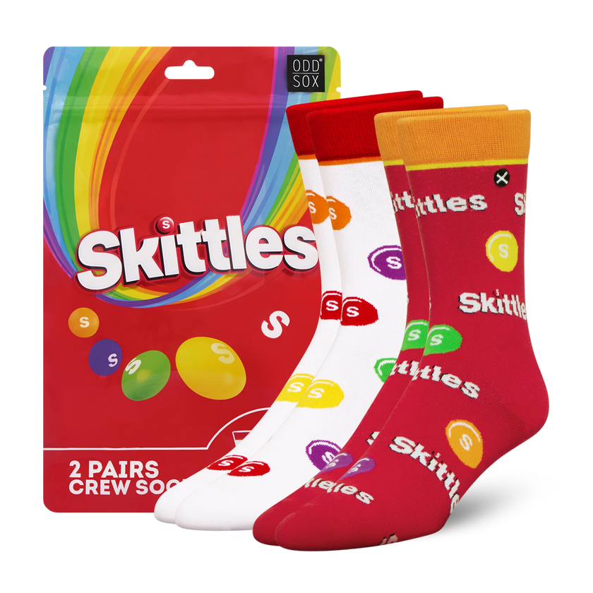ODD SOX - ODDMART Skittles Crew Socks 2-Pack