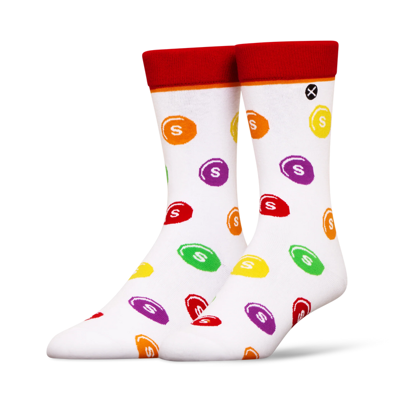 ODD SOX - ODDMART Skittles Crew Socks 2-Pack