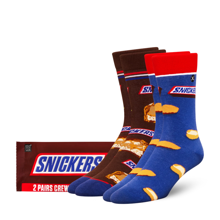 ODD SOX - ODDMART Snickers Crew Socks 2-Pack