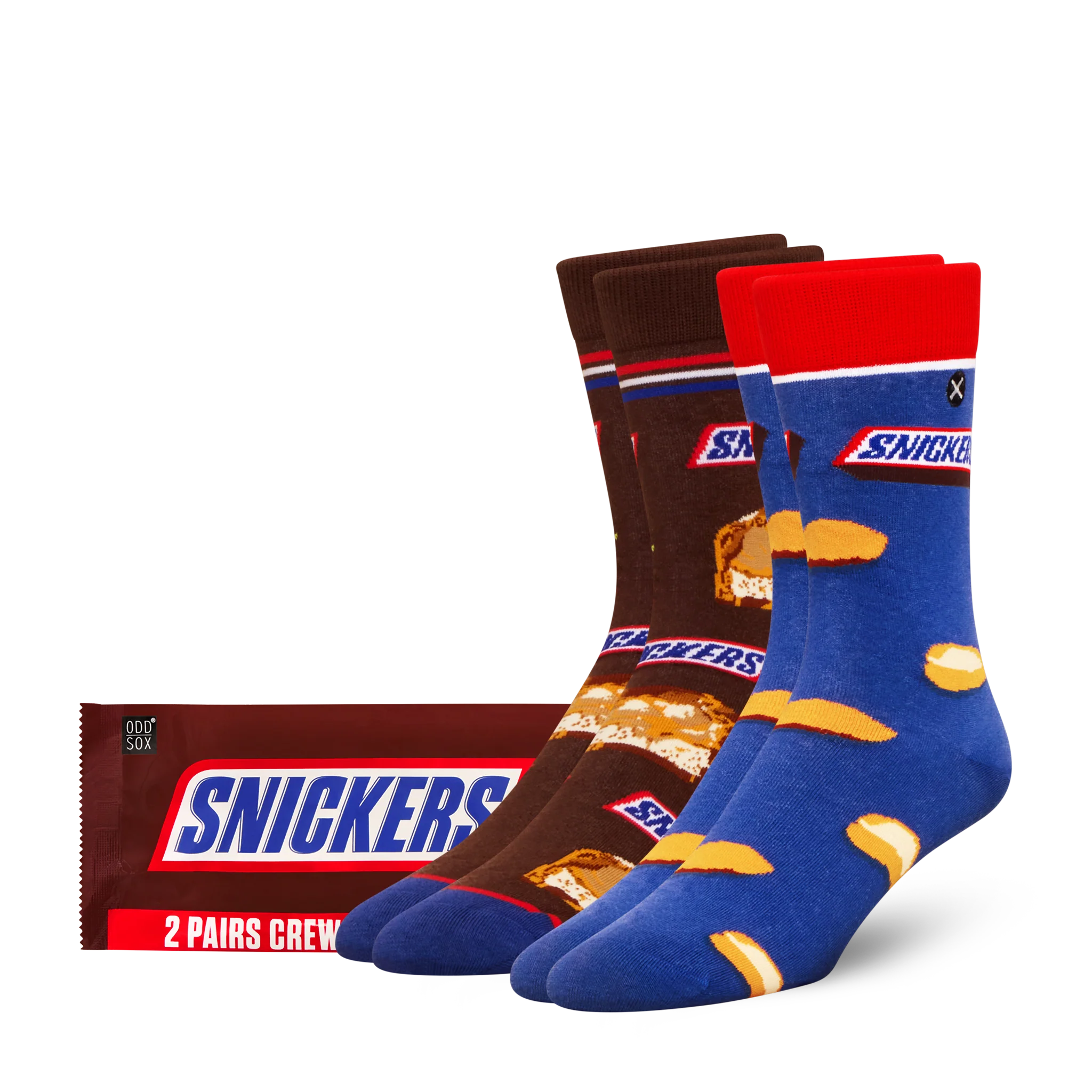 ODD SOX - ODDMART Snickers Crew Socks 2-Pack