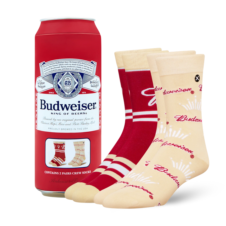 ODD SOX - ODDMART Budweiser Crew Socks 2-Pack