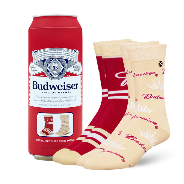 ODD SOX - ODDMART Budweiser Crew Socks 2-Pack