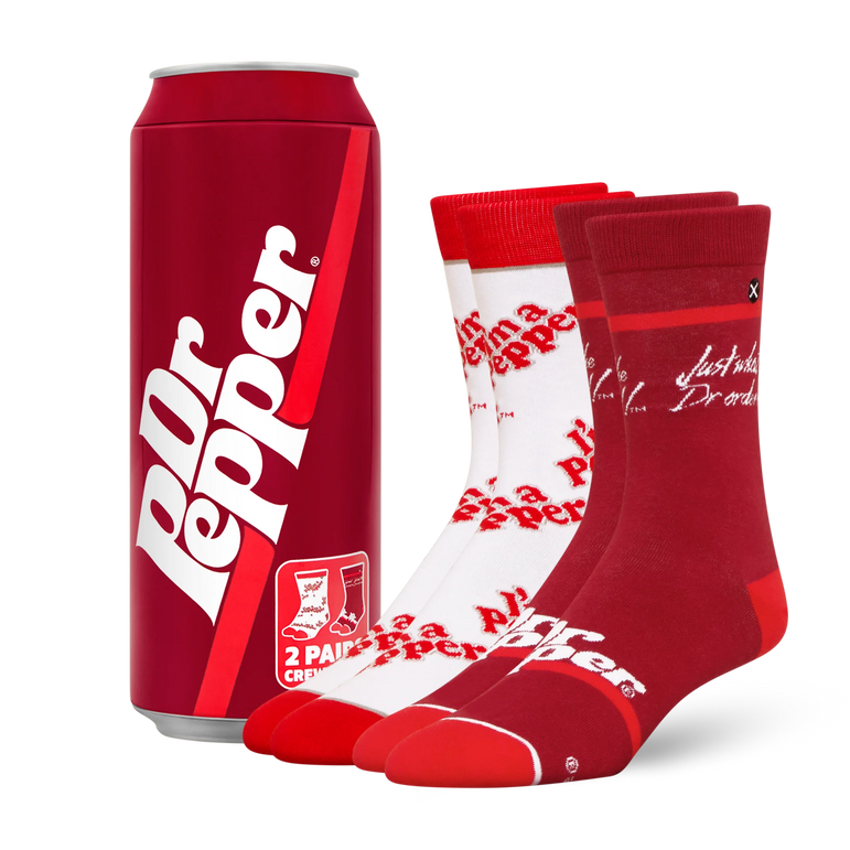 ODD SOX - ODDMART Dr Pepper Crew Socks 2-Pack