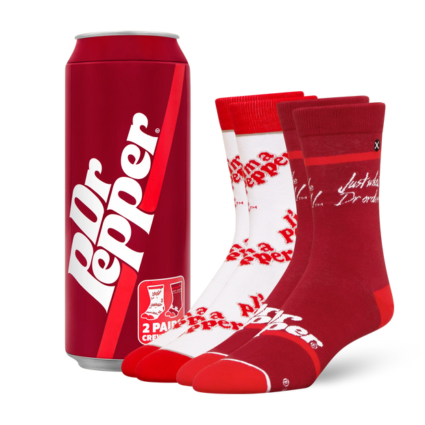 ODD SOX - ODDMART Dr Pepper Crew Socks 2-Pack