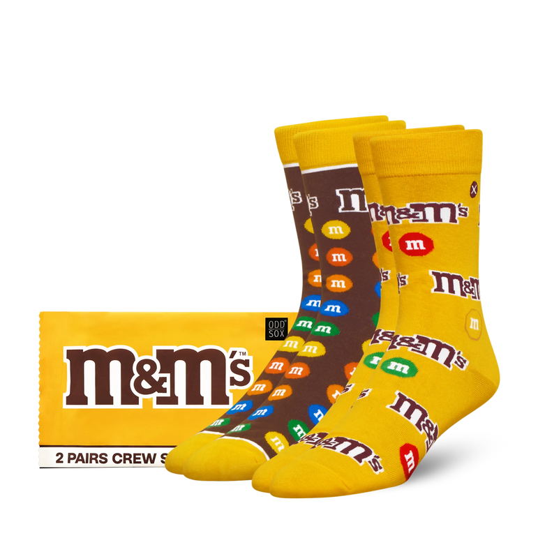 ODD SOX - ODDMART Peanut M&M's Crew Socks 2-Pack