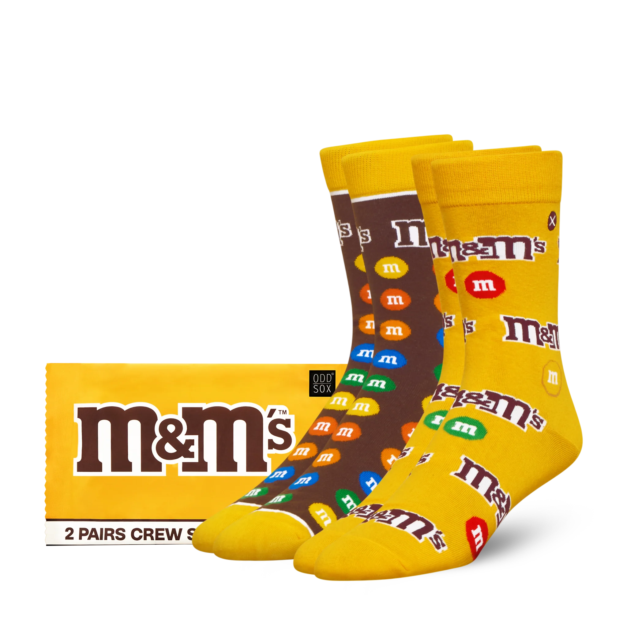 ODD SOX - ODDMART Peanut M&M's Crew Socks 2-Pack