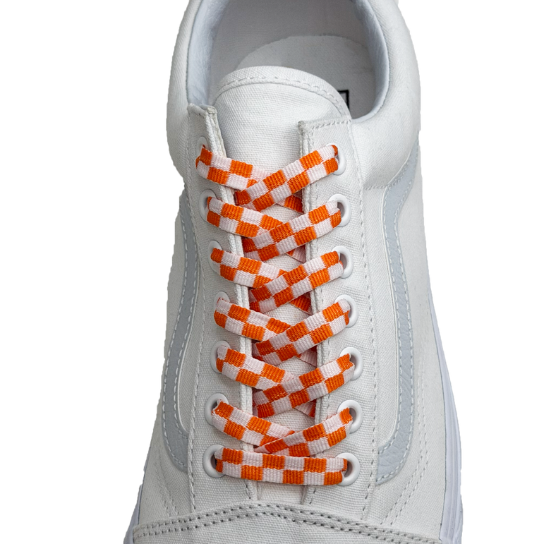 SneakerScience Checkered Flat Laces