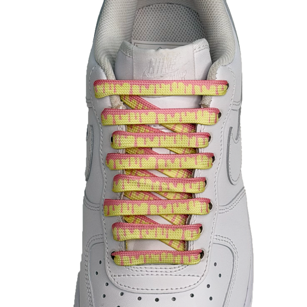 SneakerScience Paint Drip Flat Laces