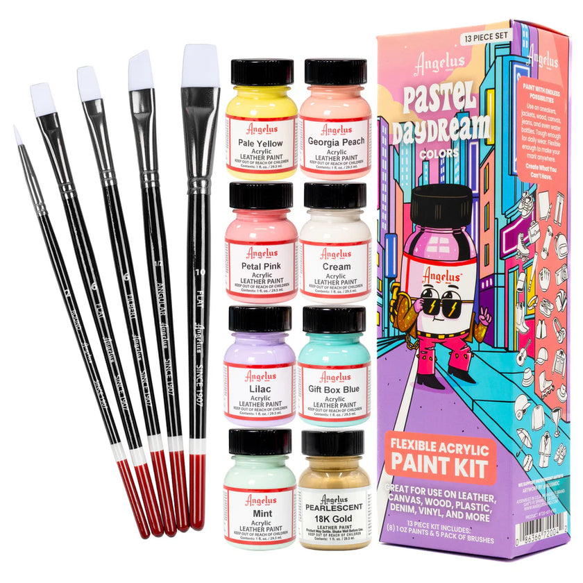 Angelus Acrylic Leather Paint - Pastel Daydream Paint Kit