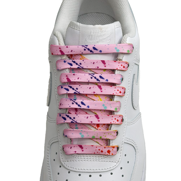 SneakerScience Splashed Flat Laces