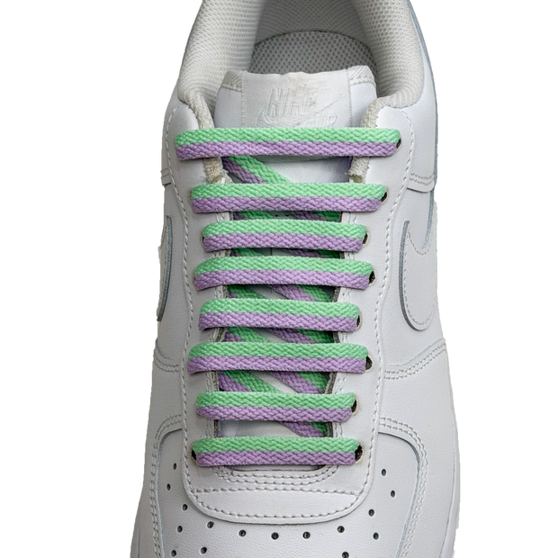 SneakerScience Splice Two Tone Flat Shoelaces