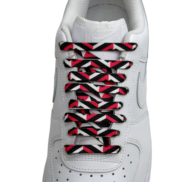 SneakerScience Geometric Print Flat Laces