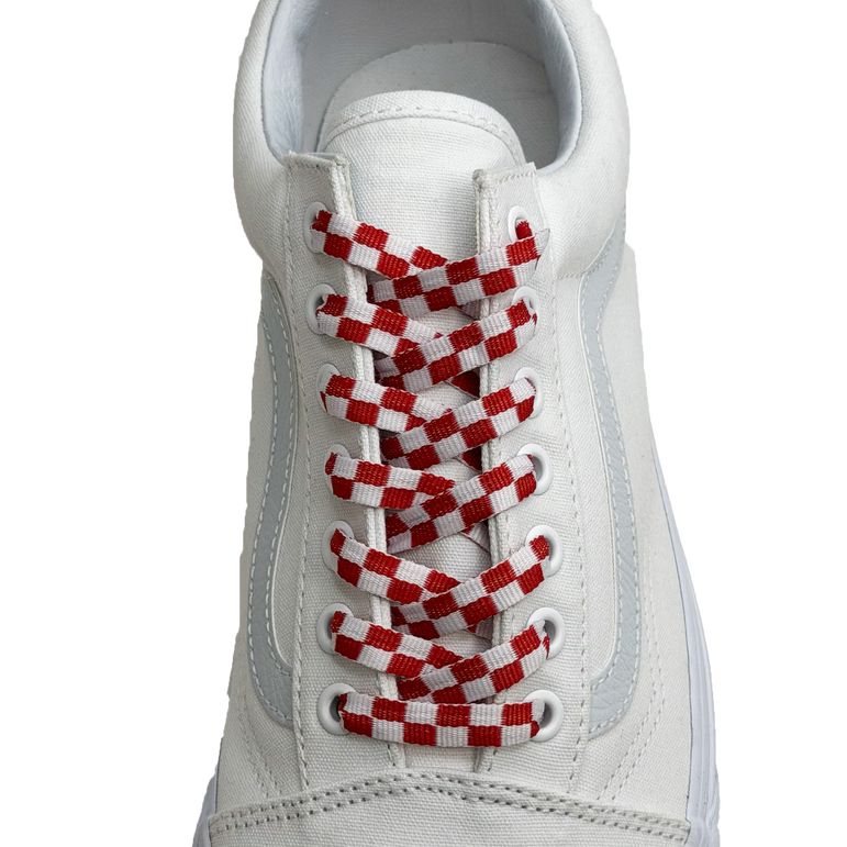 SneakerScience Checkered Flat Laces