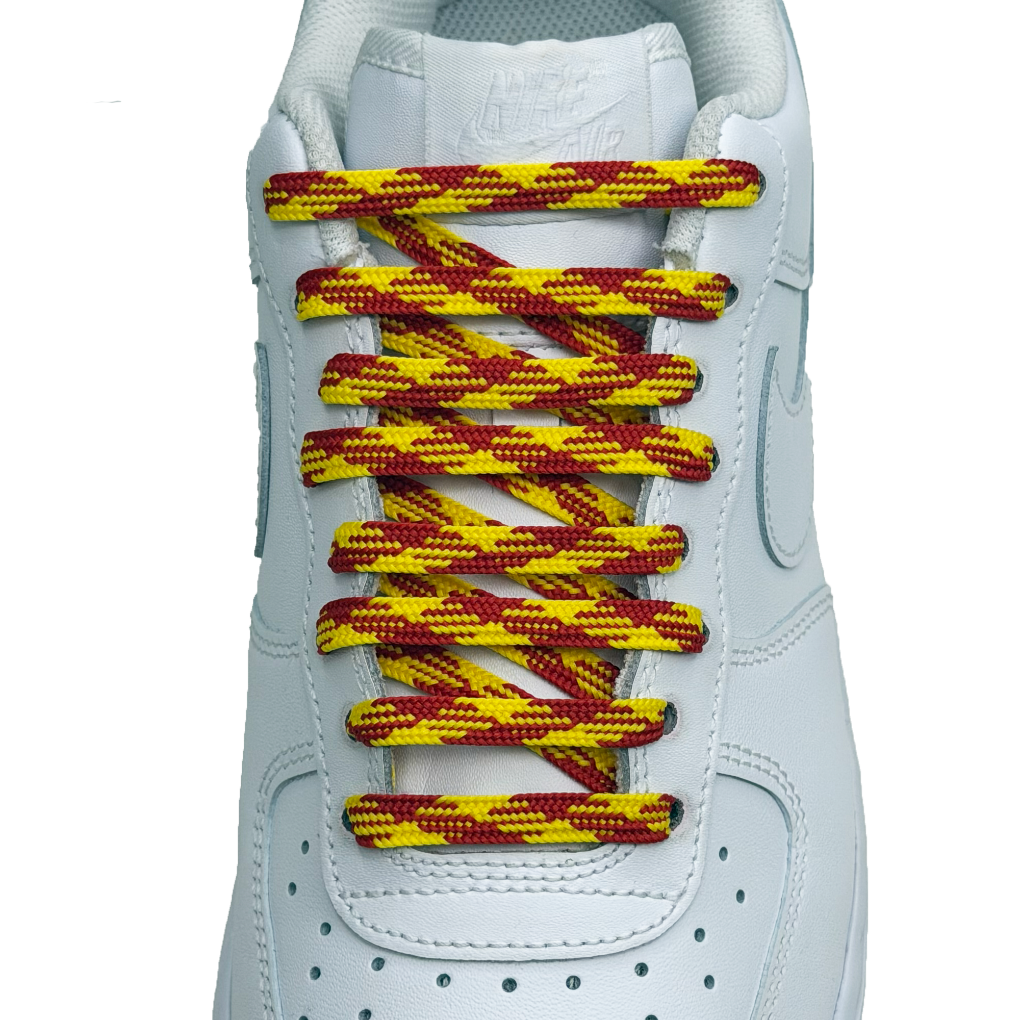 SneakerScience Two Tone Diamond Print Flat Laces