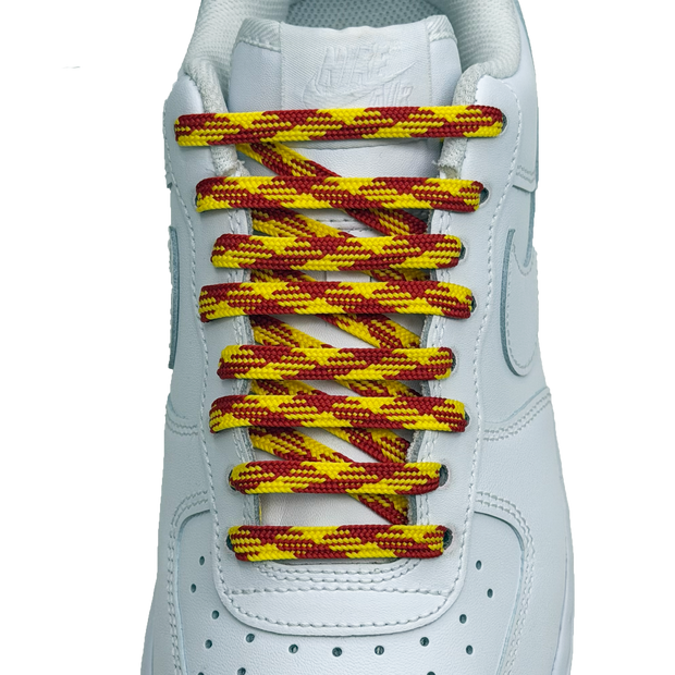 SneakerScience Two Tone Diamond Print Flat Laces
