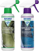 NIKWAX Fabric & Leather Proof and Footwear Cleaning Gel Twin Pack