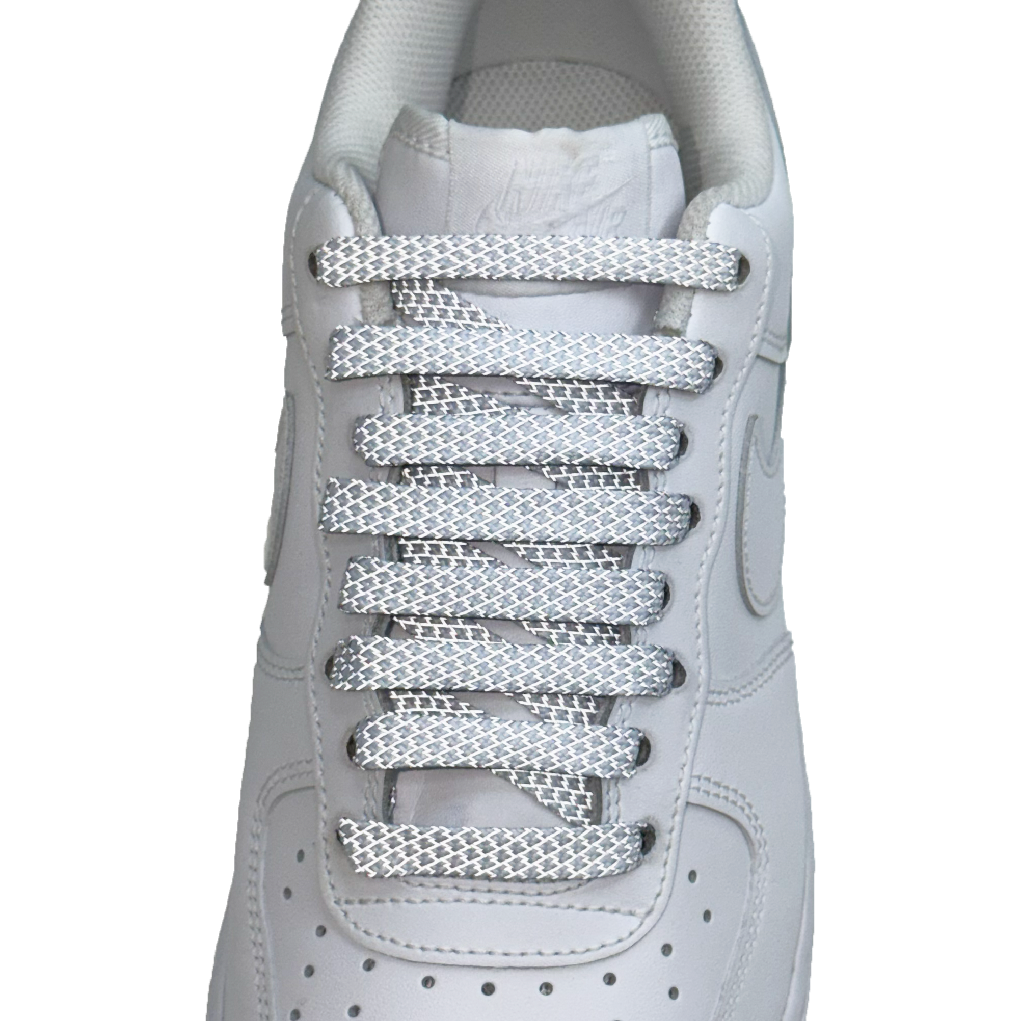 SneakerScience 3M Reflective Flat Laces - (White)