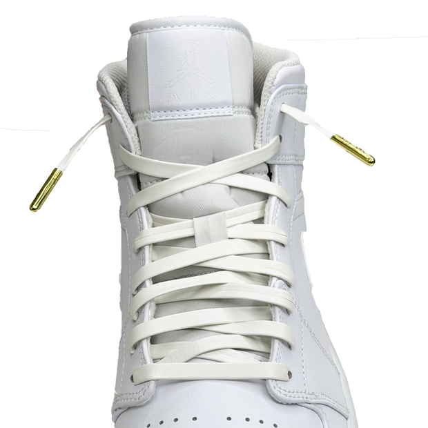 SneakerScience Leather Laces with Gold Tips