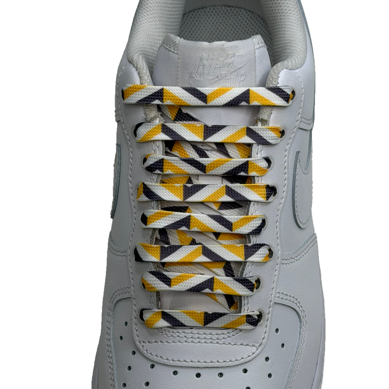 SneakerScience Geometric Print Flat Laces