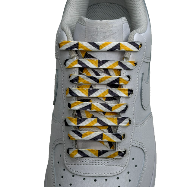 SneakerScience Geometric Print Flat Laces