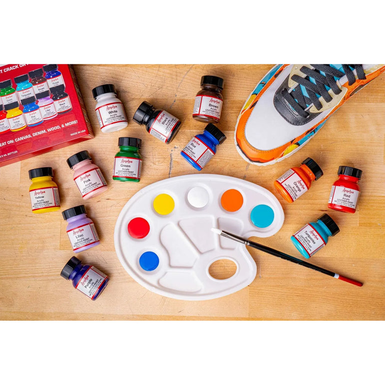 Angelus Acrylic Leather Paint - Best Sellers Kit (12 Pack)