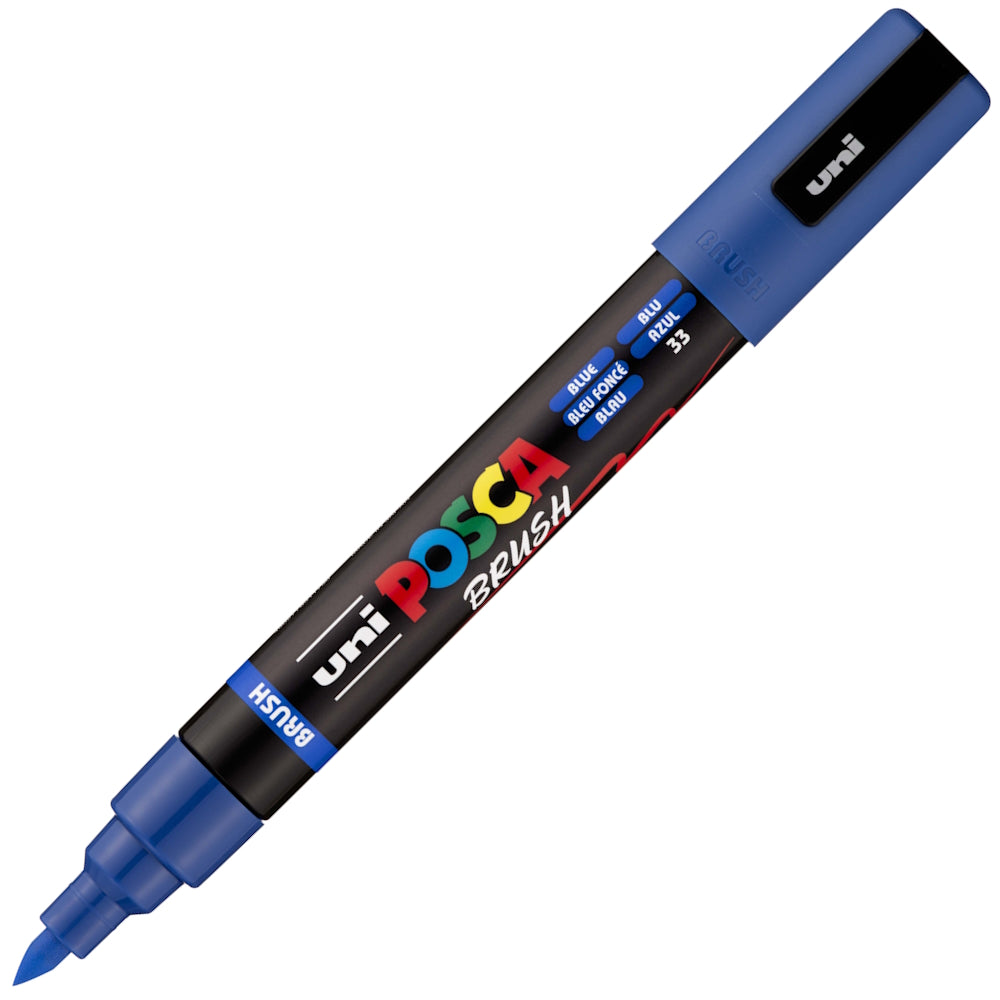 POSCA PC-5BR - Semi-Flexible Brush Tip Marker Pens