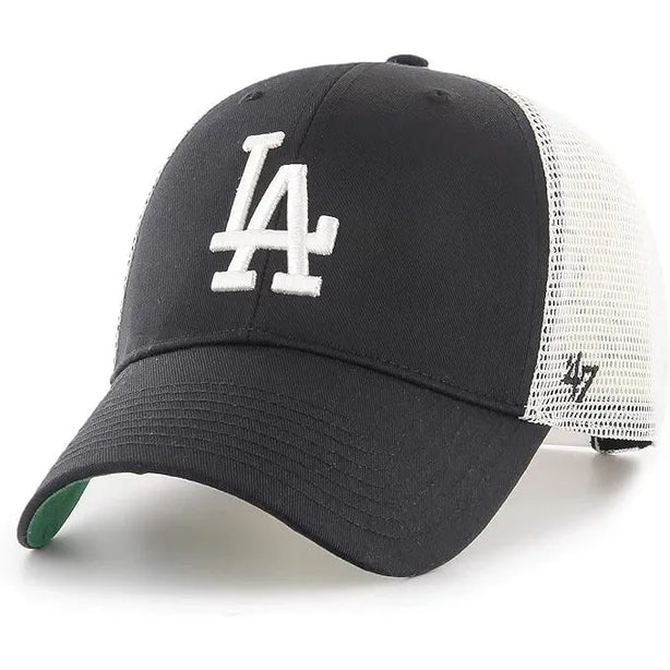 '47 Brand Branson LA Dodgers Mesh Cap - Black / White