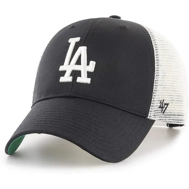 '47 Brand Branson LA Dodgers Mesh Cap - Black / White