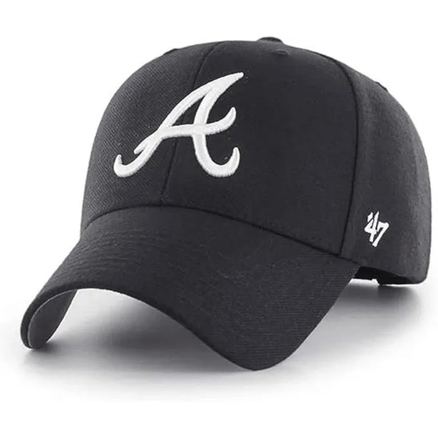 '47 Brand MVP Atlanta Braves Cap - Black / White