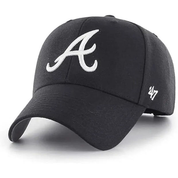 '47 Brand MVP Atlanta Braves Cap - Black / White