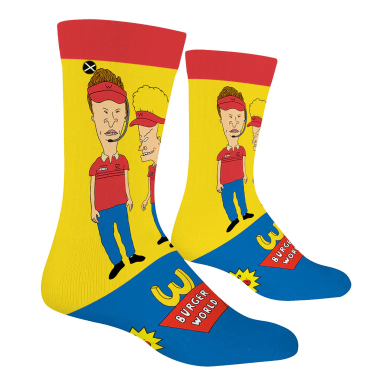 ODD SOX - Beavis & Butthead Burger World Socks