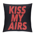 Kiss My Airs Cushion Cover (Black)