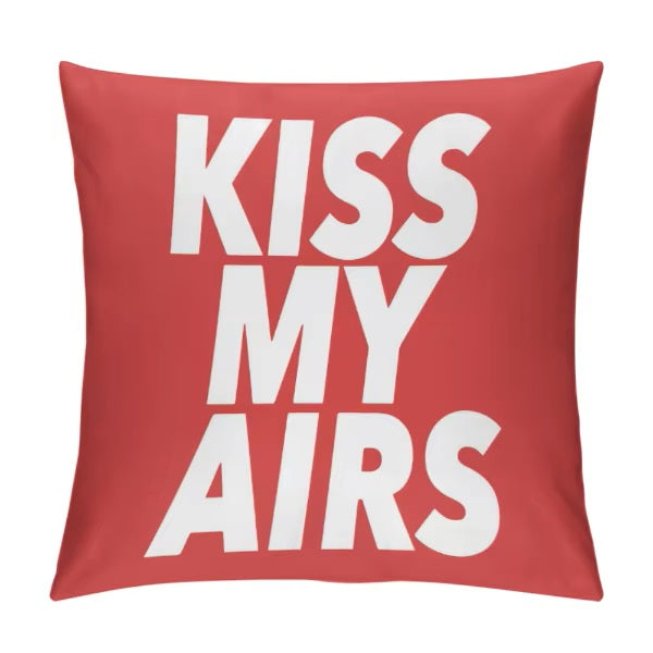 Kiss My Airs Cushion Cover (Red)