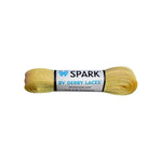 Derby Laces - SPARK Lemon Yellow Metallic Roller Derby Skate Laces