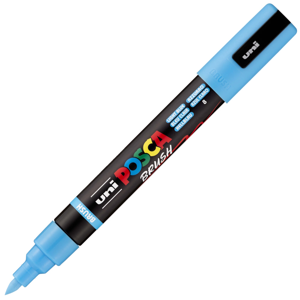 POSCA PC-5BR - Semi-Flexible Brush Tip Marker Pens