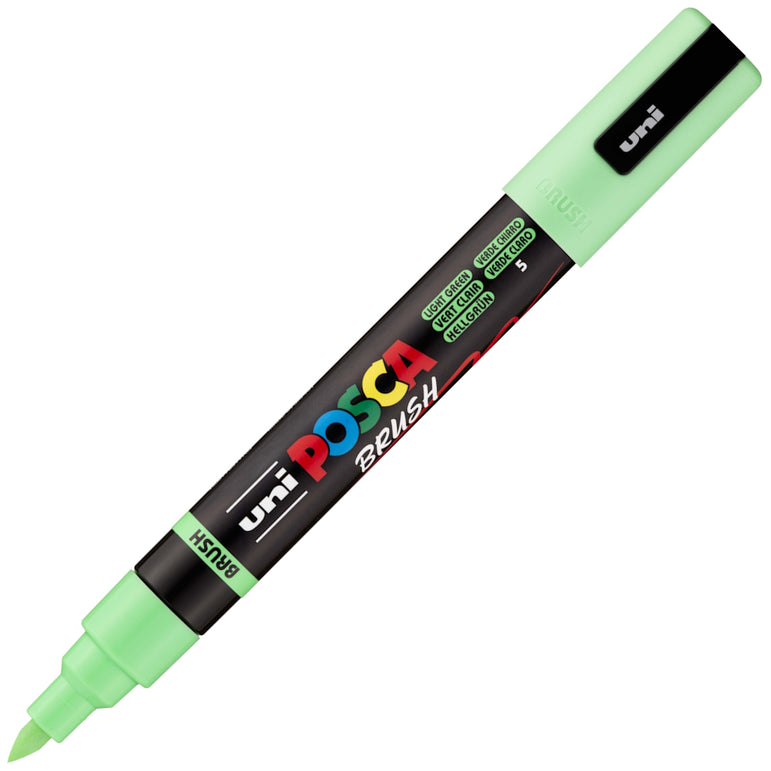 POSCA PC-5BR - Semi-Flexible Brush Tip Marker Pens