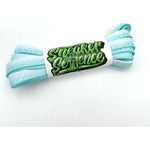 SneakerScience Sparkle Print Flat Laces - Mint