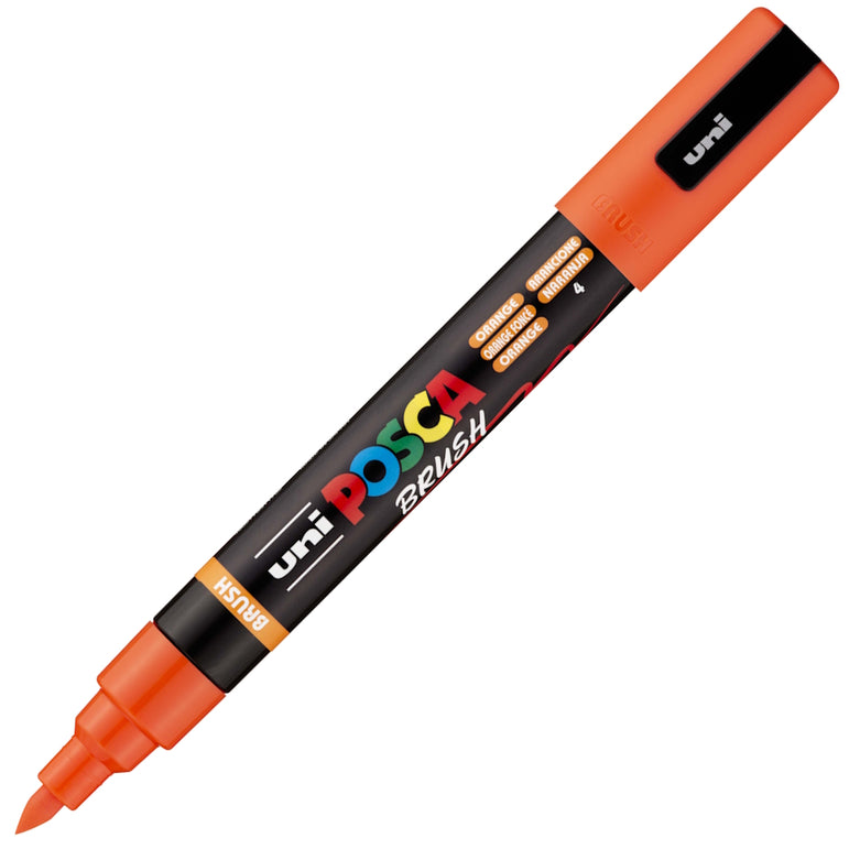 POSCA PC-5BR - Semi-Flexible Brush Tip Marker Pens