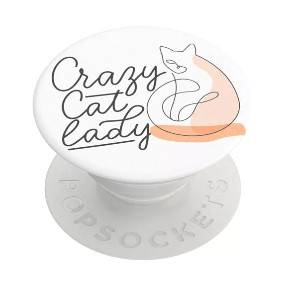 POPSOCKETS PopGrip Pawsitively Nuts Crazy Cat Lady