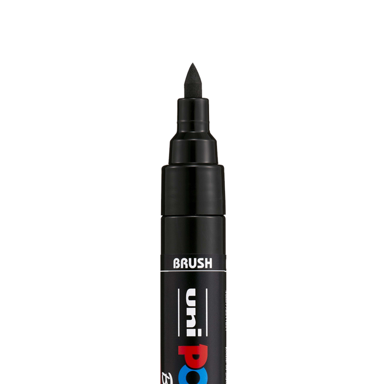 POSCA PC-5BR - Semi-Flexible Brush Tip Marker Pens
