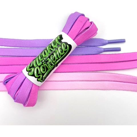 SneakerScience Ombre Gradient Flat Laces - Purple/Pink