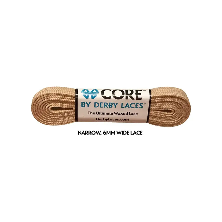 Derby Laces - CORE Rollerskate Shoelaces (NARROW 6MM WIDE LACE)