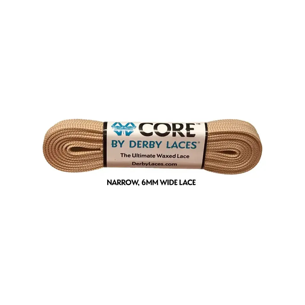 Derby Laces - CORE Rollerskate Shoelaces (NARROW 6MM WIDE LACE)
