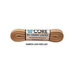 Derby Laces - CORE Tan Shoelaces (NARROW 6MM WIDE LACE)