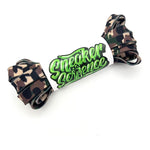 SneakerScience Camo Print Flat Laces - Green Camo