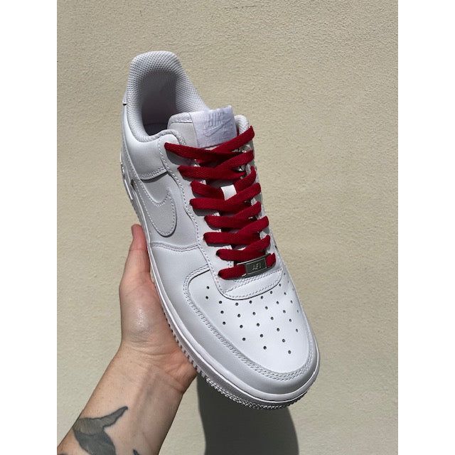 SneakerScience AF1 Replacement Laces - (Dark Red)