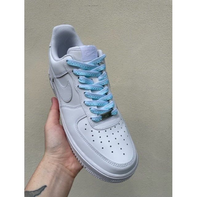 SneakerScience Sparkle Print Flat Laces - Mint