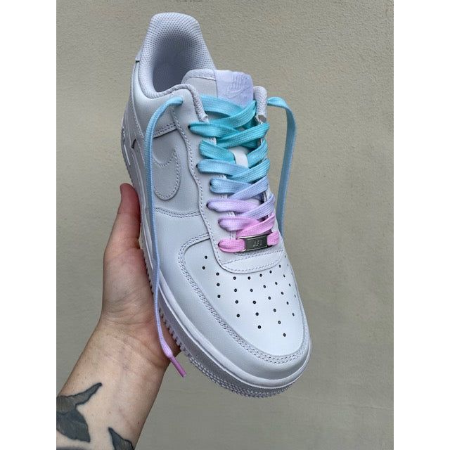 SneakerScience Ombre Gradient Flat Laces - Mermaid